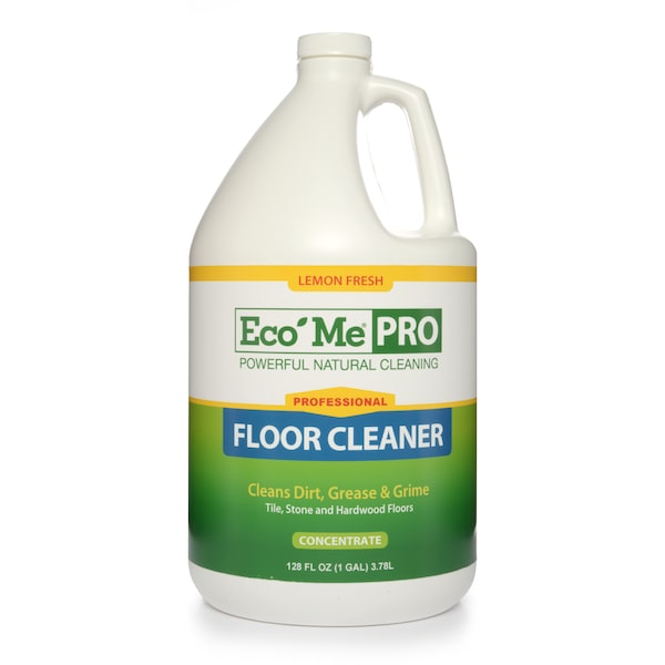 Eco Me Floor Cleaner Concentrate, Lemon Fresh 1 gallon, PK4 ECJSFCCLGL